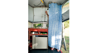 Illustration for article titled Former Nasa Architect Now Builds Topsy-Turvey Camping Trailers